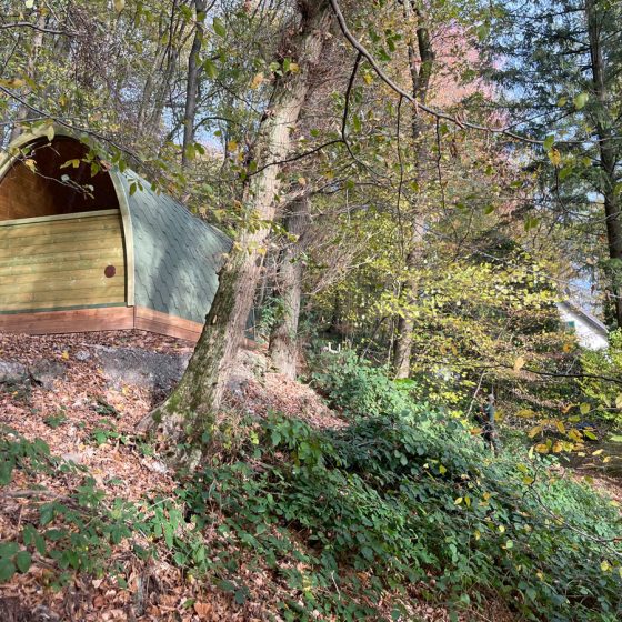 Das Hanfbachhaus im Wald hat jetzt die nagelneue finnische Sauna zum Relaxen und Entspannen als zusätzliche Option für Ferienhausgäste
